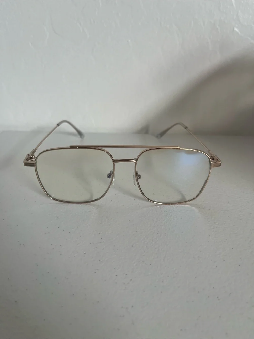 Gold Metal Aviator Glasses